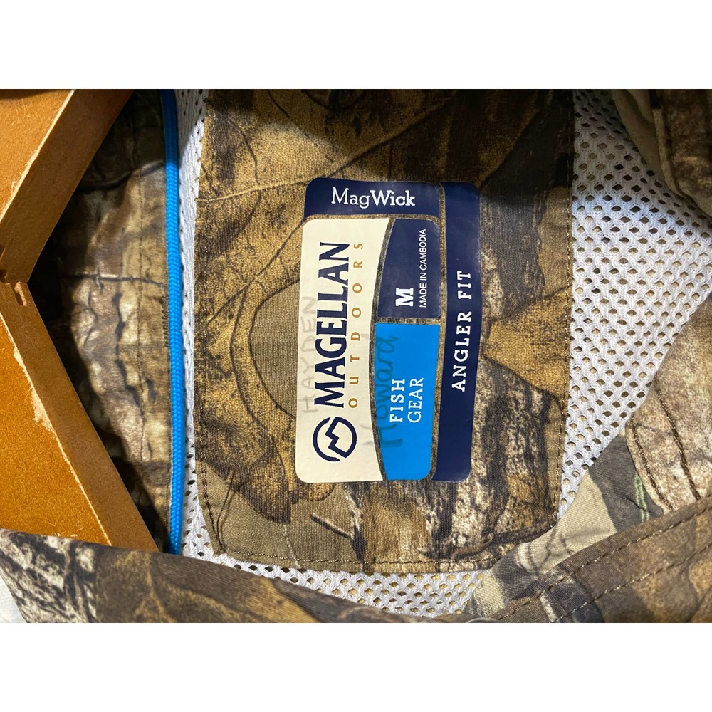 Magellan MagWick Fish Gear Angler Fit camo long sleeve button down shirt… - Picture 2 of 6